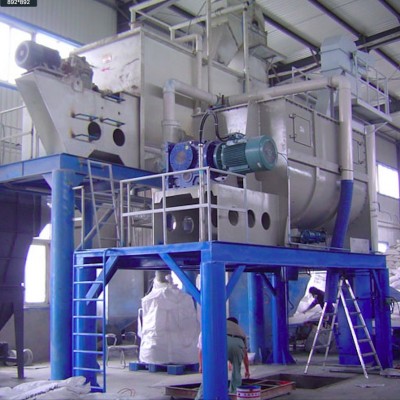 heavy duty horizontal ribbon blender with platform